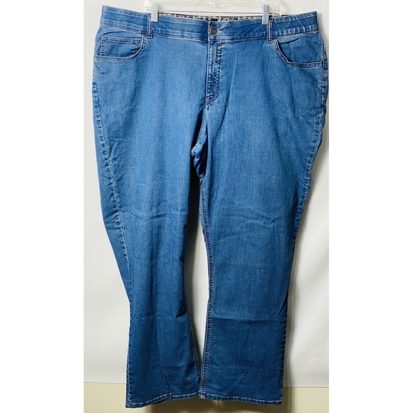 Riders Lee Women Plus Jeans Size 3X Elastic Waist Stretch - Picture 1 of 3
